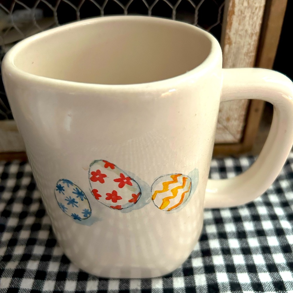 Rae Dunn colored eggs mug